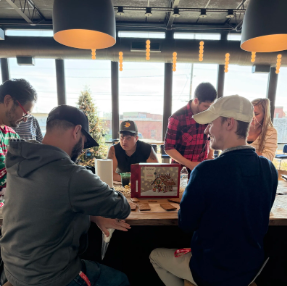The CablesAndKits team at lunch together